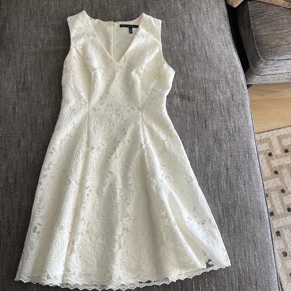 White House black market white lace dress size small - Picture 1 of 3